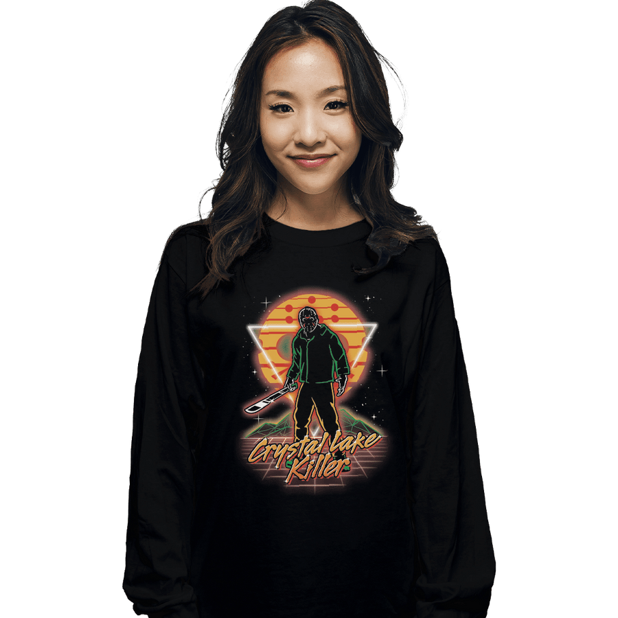 Shirts Long Sleeve Shirts, Unisex / Small / Black Retro Camper Killer
