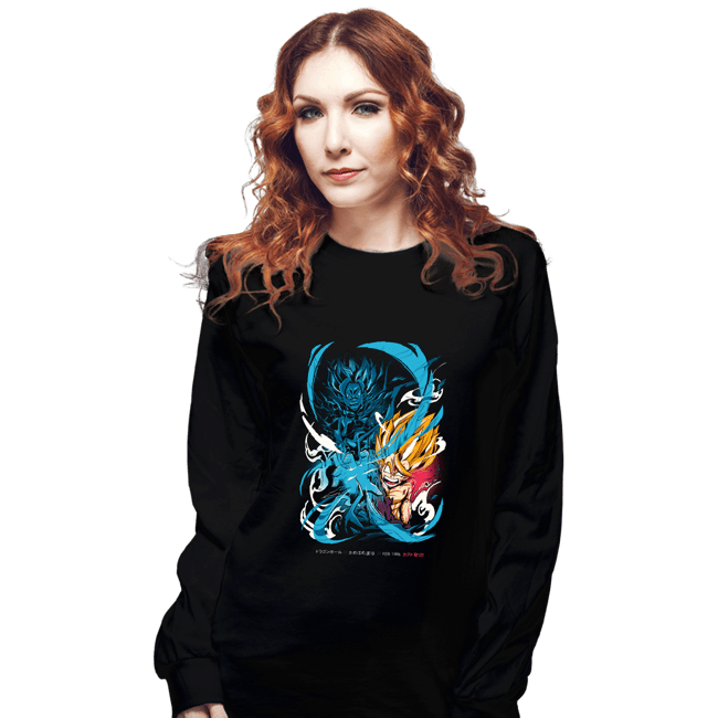 Shirts Long Sleeve Shirts, Unisex / Small / Black Gohan
