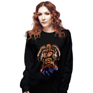 Daily_Deal_Shirts Long Sleeve Shirts, Unisex / Small / Black Sagat Fighter