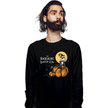Load image into Gallery viewer, Daily_Deal_Shirts Long Sleeve Shirts, Unisex / Small / Black The Smashing Pumpkin King
