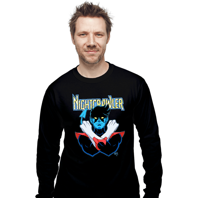 Daily_Deal_Shirts Long Sleeve Shirts, Unisex / Small / Black Nightcrawler 97