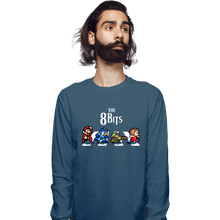Load image into Gallery viewer, Daily_Deal_Shirts Long Sleeve Shirts, Unisex / Small / Indigo Blue The 8 Bits

