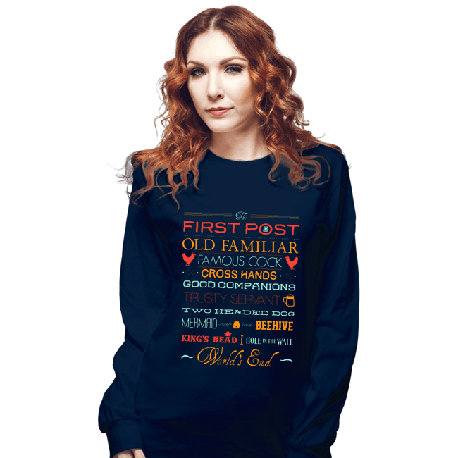 Secret_Shirts Long Sleeve Shirts, Unisex / Small / Navy The Golden Mile