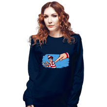Load image into Gallery viewer, Secret_Shirts Long Sleeve Shirts, Unisex / Small / Navy Finder Found
