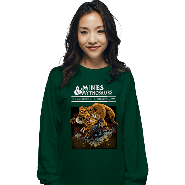 Secret_Shirts Long Sleeve Shirts, Unisex / Small / Forest Mines And Mithosaurs