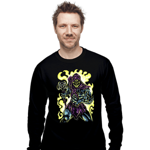 Daily_Deal_Shirts Long Sleeve Shirts, Unisex / Small / Black Skull King of Eternia