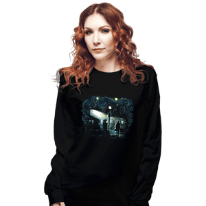 Secret_Shirts Long Sleeve Shirts, Unisex / Small / Black Starry Exorcist