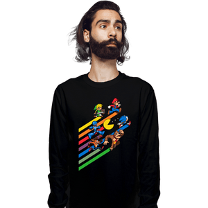 Daily_Deal_Shirts Long Sleeve Shirts, Unisex / Small / Black High Score Streak