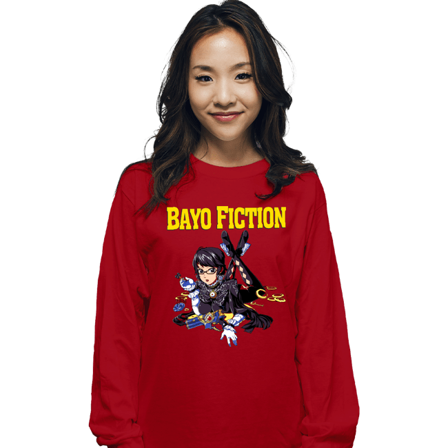 Secret_Shirts Long Sleeve Shirts, Unisex / Small / Red Bayo Fiction
