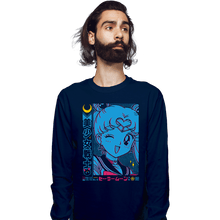 Load image into Gallery viewer, Shirts Long Sleeve Shirts, Unisex / Small / Navy Retro Pretty Soldier
