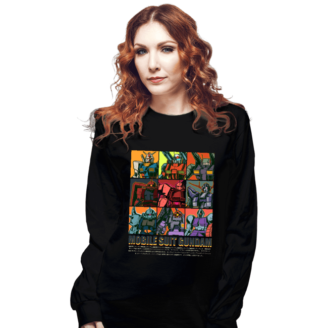 Daily_Deal_Shirts Long Sleeve Shirts, Unisex / Small / Black Mobile Suits