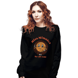 Shirts Long Sleeve Shirts, Unisex / Small / Black Miss Minutes