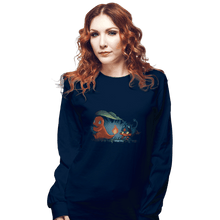 Load image into Gallery viewer, Shirts Long Sleeve Shirts, Unisex / Small / Navy Stay Close To Me
