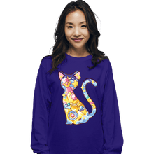Load image into Gallery viewer, Shirts Long Sleeve Shirts, Unisex / Small / Violet Magical Silhouettes -  Luna
