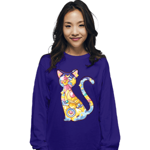 Shirts Long Sleeve Shirts, Unisex / Small / Violet Magical Silhouettes -  Luna
