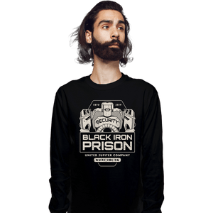 Shirts Long Sleeve Shirts, Unisex / Small / Black Prison Security Robots