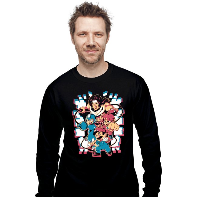 Shirts Long Sleeve Shirts, Unisex / Small / Black Hero Memories