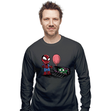 Load image into Gallery viewer, Daily_Deal_Shirts Long Sleeve Shirts, Unisex / Small / Charcoal Spider IT
