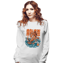 Load image into Gallery viewer, Daily_Deal_Shirts Long Sleeve Shirts, Unisex / Small / White Ramen Dragon
