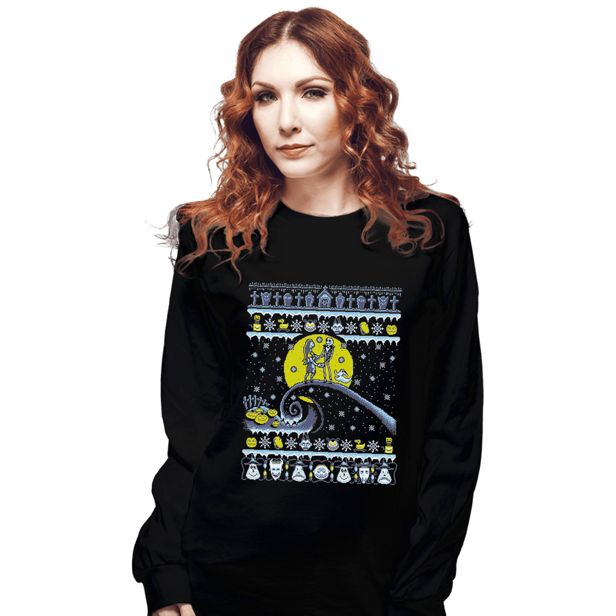 Shirts Long Sleeve Shirts, Unisex / Small / Black New Romantic Nightmare
