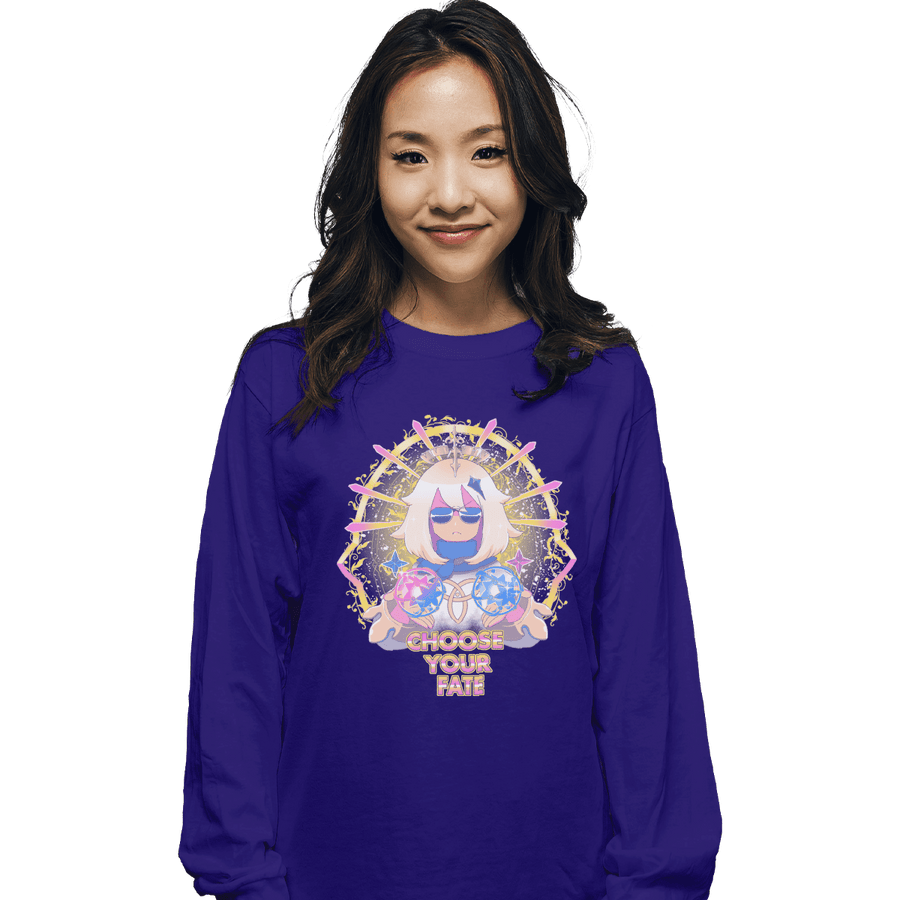 Shirts Long Sleeve Shirts, Unisex / Small / Violet Choose Your Fate