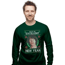 Load image into Gallery viewer, Shirts Long Sleeve Shirts, Unisex / Small / Forest Excellent New Year
