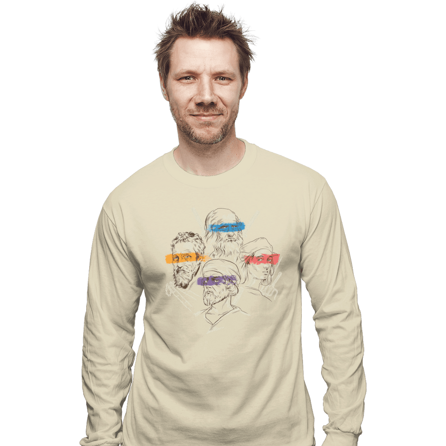 Shirts Long Sleeve Shirts, Unisex / Small / Natural Artists In Masks