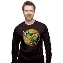 Load image into Gallery viewer, Shirts Long Sleeve Shirts, Unisex / Small / Dark Chocolate The Adventures Of Link
