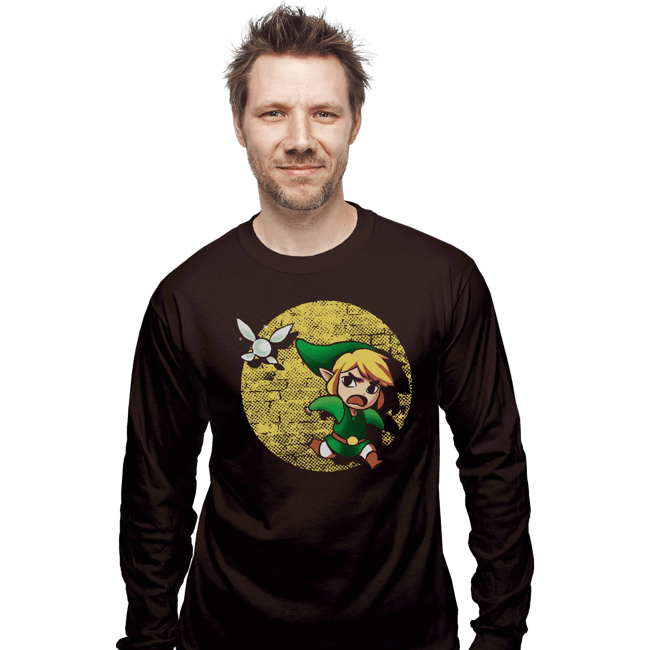 Shirts Long Sleeve Shirts, Unisex / Small / Dark Chocolate The Adventures Of Link