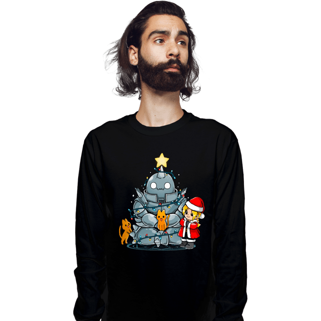 Daily_Deal_Shirts Long Sleeve Shirts, Unisex / Small / Black Fullmetal Christmas