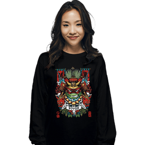 Daily_Deal_Shirts Long Sleeve Shirts, Unisex / Small / Black Samurai Raph