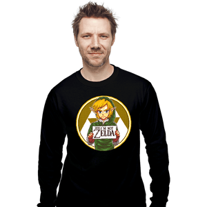 Secret_Shirts Long Sleeve Shirts, Unisex / Small / Black Not Zelda!