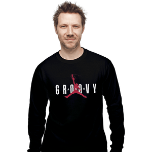 Shirts Long Sleeve Shirts, Unisex / Small / Black Ash Groovy