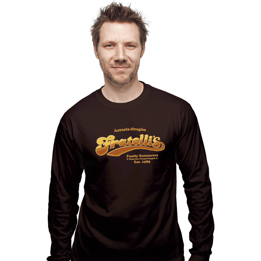 Shirts Long Sleeve Shirts, Unisex / Small / Dark Chocolate Fratelli's