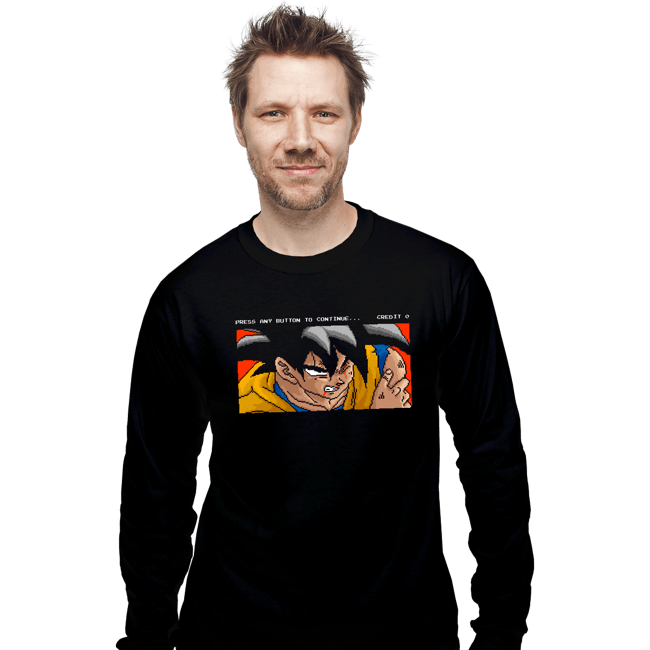 Shirts Long Sleeve Shirts, Unisex / Small / Black Goku Continue