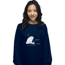 Load image into Gallery viewer, Shirts Long Sleeve Shirts, Unisex / Small / Navy Glass Graphic
