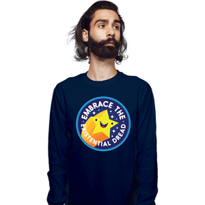 Shirts Long Sleeve Shirts, Unisex / Small / Navy Existential Dread