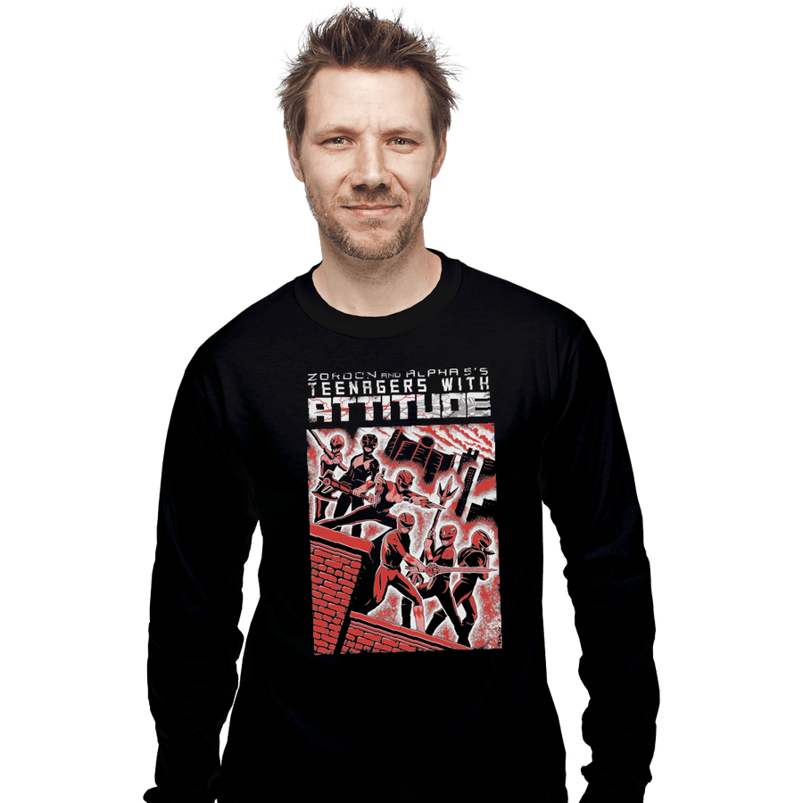 Shirts Long Sleeve Shirts, Unisex / Small / Black Teens With Attitude