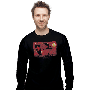 Shirts Long Sleeve Shirts, Unisex / Small / Black Starry Dragon