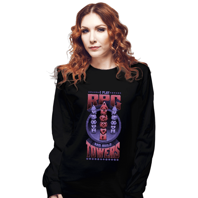 Secret_Shirts Long Sleeve Shirts, Unisex / Small / Black Dice Tower!