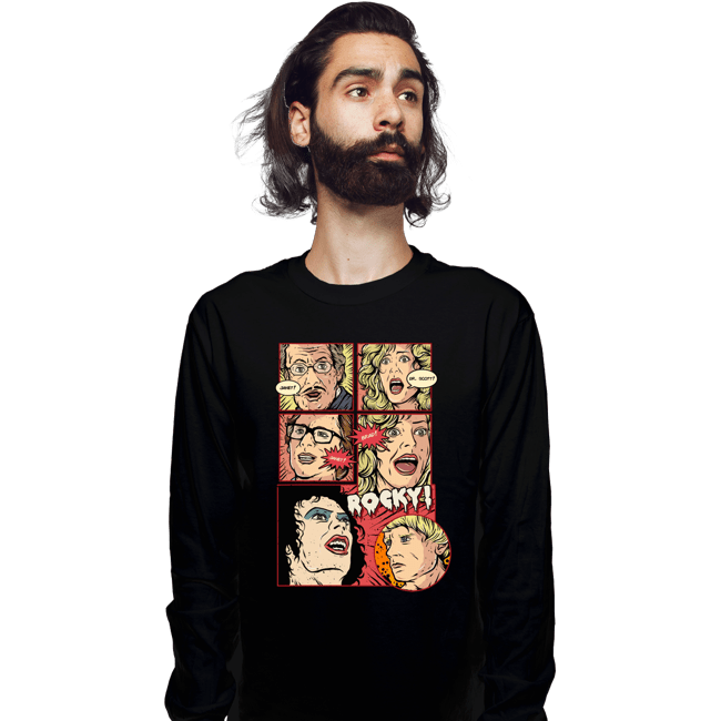 Daily_Deal_Shirts Long Sleeve Shirts, Unisex / Small / Black Janet, Dr. Scott, Janet, Brad, Rocky!