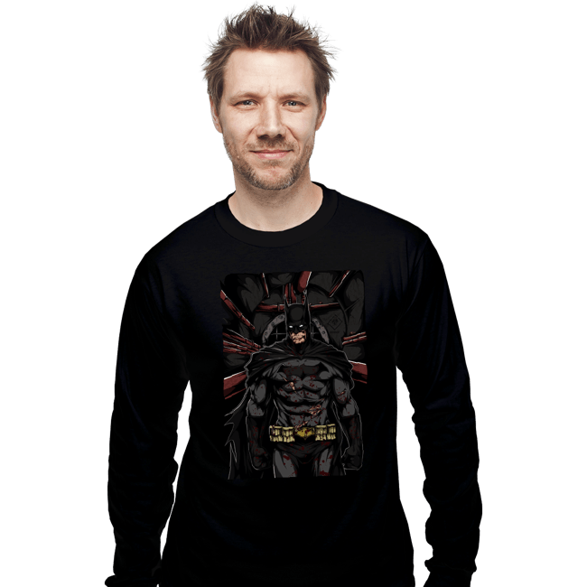 Secret_Shirts Long Sleeve Shirts, Unisex / Small / Black Dark Bat