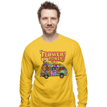 Load image into Gallery viewer, Last_Chance_Shirts Long Sleeve Shirts, Unisex / Small / Gold Flower Power
