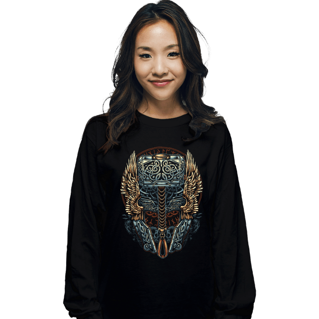 Daily_Deal_Shirts Long Sleeve Shirts, Unisex / Small / Black Pray For Thunder