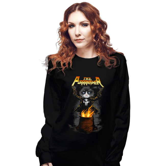 Shirts Long Sleeve Shirts, Unisex / Small / Black The Purnnnisher
