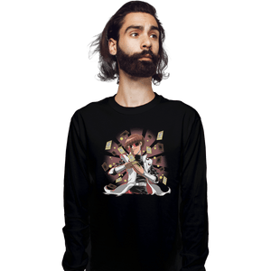 Shirts Long Sleeve Shirts, Unisex / Small / Black Make It Rain