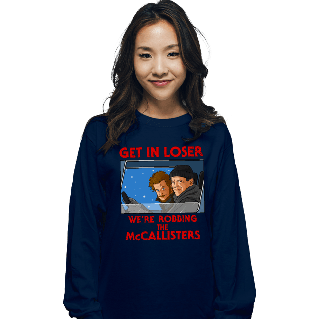 Secret_Shirts Long Sleeve Shirts, Unisex / Small / Navy Robbing The McCallisters