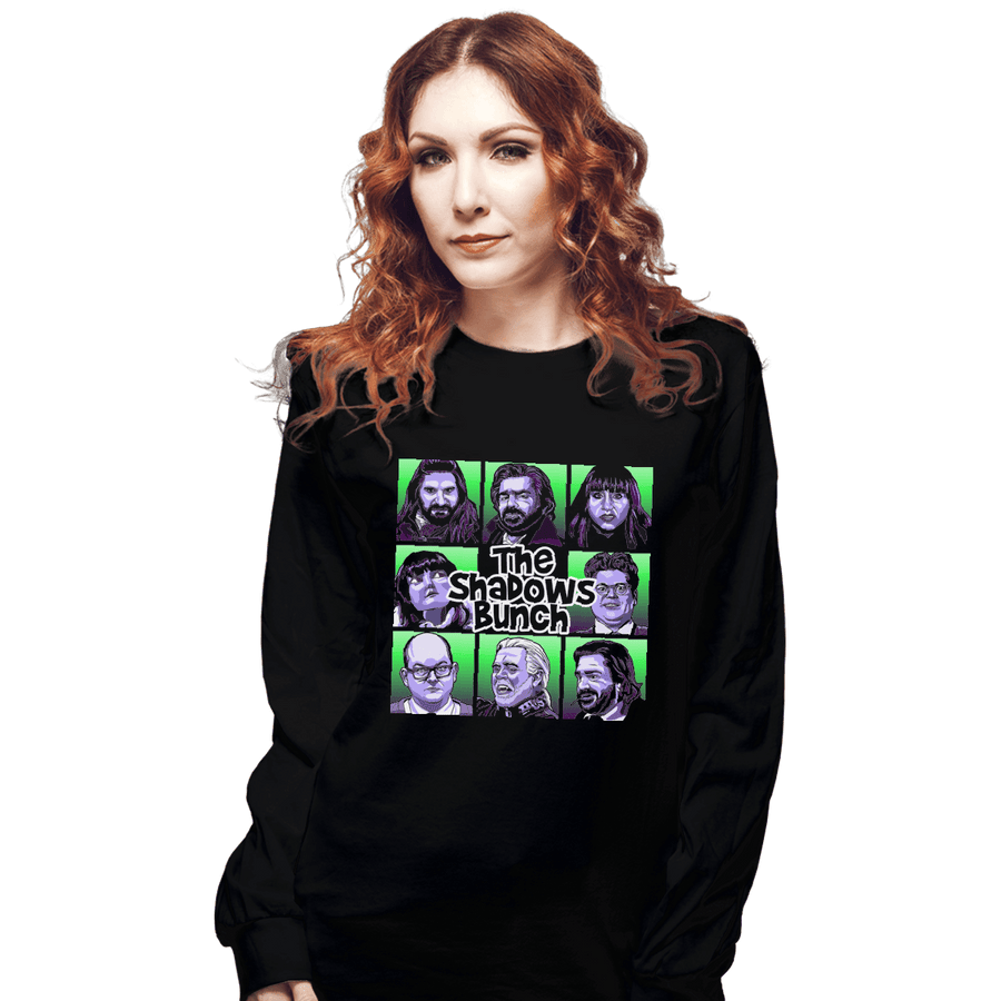 Shirts Long Sleeve Shirts, Unisex / Small / Black The Shadows Bunch