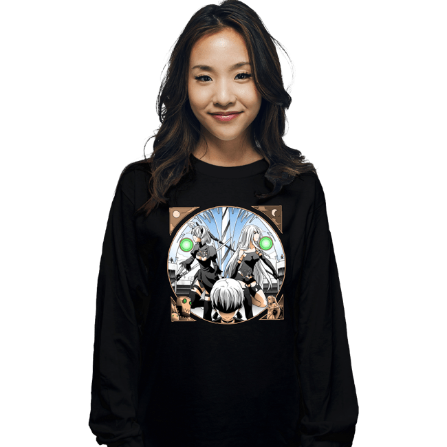 Shirts Long Sleeve Shirts, Unisex / Small / Black Designed to End