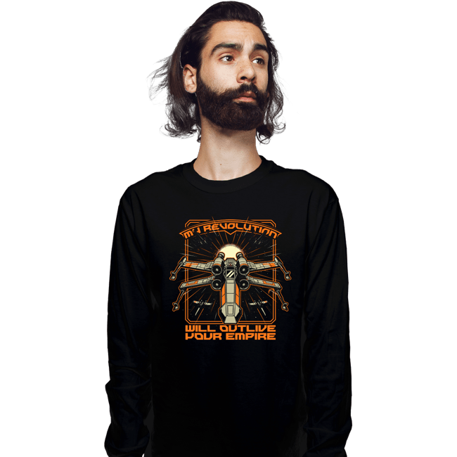 Daily_Deal_Shirts Long Sleeve Shirts, Unisex / Small / Black Revolution